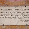 Foto: Targa Interna - Chiesa di San Pietro Apostolo - sec. XII (Ardea) - 27